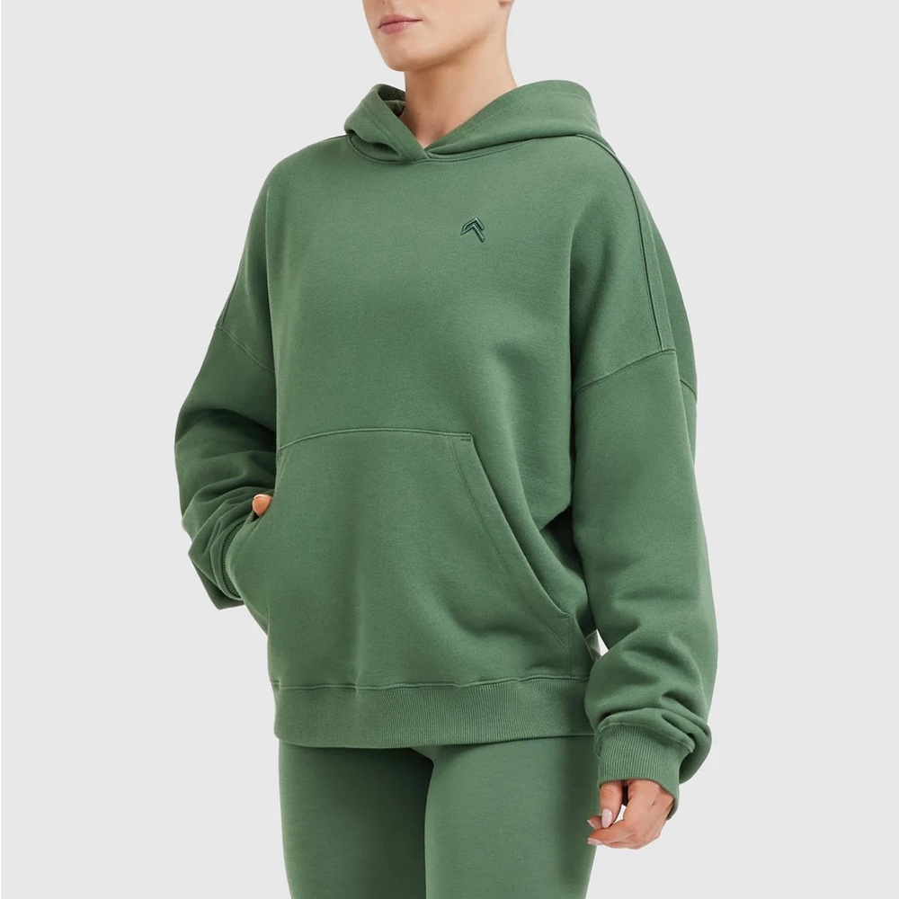 Oner Active All Day Oversized Hoodie Forest Green